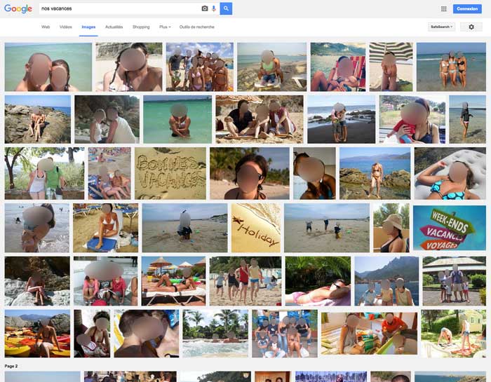 Pour éviter de retrouver ses photos privées dans Google images, mieux vaut réflechir à deux fois quand on publie ses photos sur un site public ou un réseau social