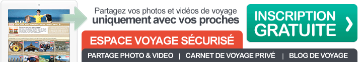 Créez votre espace voyage sécurisé, un carnet de voyage en ligne 100% privé pour partager photos et vidéos de voyage avec vos proches en toute sécurité