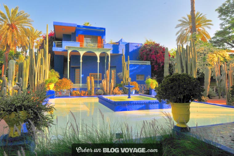 Le jardin Majorelle est un jardin botanique touristique d'environ 300 espèces sur près d'1 hectare à Marrakech au Maroc et un musée de la culture berbère